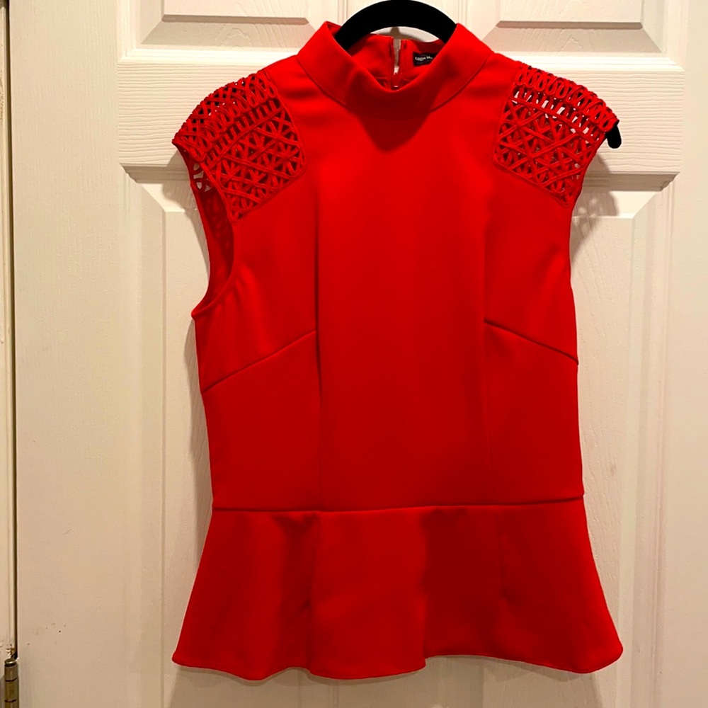 Red Peplum Top